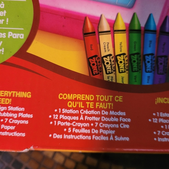 Color zone Fasion plates Toy Girl's age 5 and older, Preowned Never used. - Picture 10 of 16